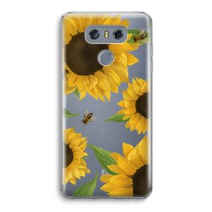 Sunflower and bees: LG G6 Transparant Hoesje