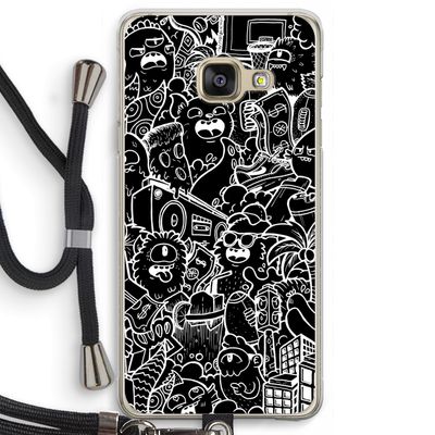 Vexx Black City : Samsung Galaxy A3 (2016) Transparant Hoesje met koord