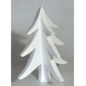 2x Hobby/DIY piepschuim kerstboom 30 cm kerstdecoratie