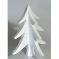 2x Hobby/DIY piepschuim kerstboom 30 cm kerstdecoratie