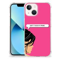 iPhone 13 mini Anti Shock Case Woman Don't Touch My Phone