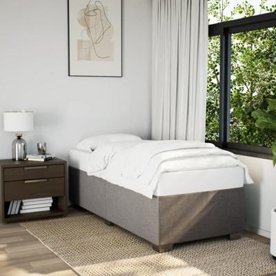 Bedframe zonder matras 80x200 cm stof taupe