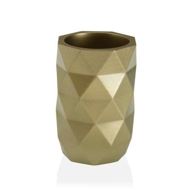 Tandenborstelhouder Versa DIAMOND Geel Hars (7,4 x 10,6 x 7,4 cm)