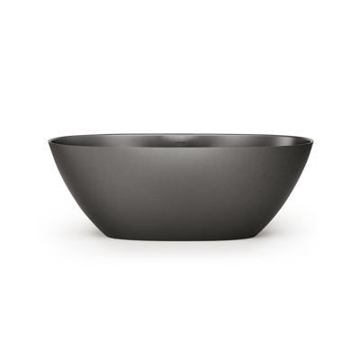 Zeza Element Vrijstaand Bad - 175x76x60cm - solid surface - mat donker grijs SW1208810