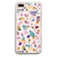 Terrazzo Memphis Pink: iPhone 7 Plus Transparant Hoesje
