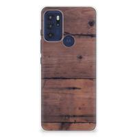 Motorola Moto G60s | Bumper Hoesje | Old Wood