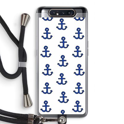 Ankers: Samsung Galaxy A80 Transparant Hoesje met koord