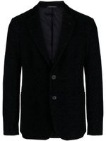 Giorgio Armani blazer à revers crantés - Bleu