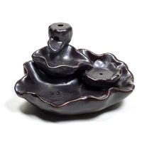 Backflow Wierook Houder Waterval Lotus Keramiek (6 cm)