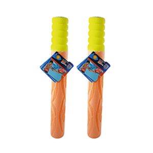 2x Waterpistool/waterpistolen van foam 38,5 cm met bereik van 7 meter