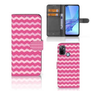 OPPO A53 | OPPO A53s Telefoon Hoesje Waves Pink