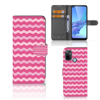 OPPO A53 | OPPO A53s Telefoon Hoesje Waves Pink