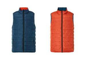 LIVERGY Heren bodywarmer (L, Blauw/oranje)