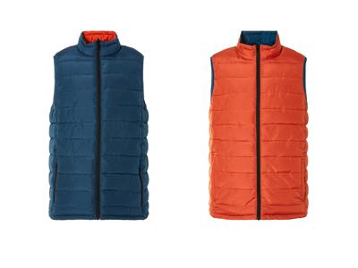 LIVERGY Heren bodywarmer (XL, Blauw/oranje)