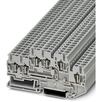 Phoenix Contact STTB 2,5-TWIN 3038516 Doorgangsserieklem Aantal polen: 6 0.08 mm² 2.5 mm² Grijs 50 stuk(s)