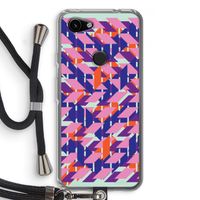 Skew Blush 3: Pixel 3a Transparant Hoesje met koord