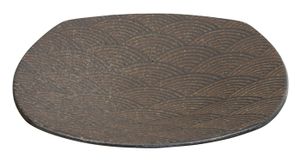 Keramisch Bord Bruin - Mino Yaki - 28cm Diameter