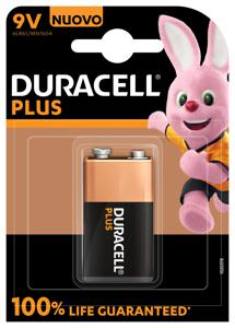 Duracell Plus alkaline 100% 9v 6lr61 per stuk