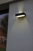 Lutec FADI 6939501330 Wandlamp op zonne-energie met bewegingsmelder LED 5 W Warmwit tot koudwit Zwart - thumbnail