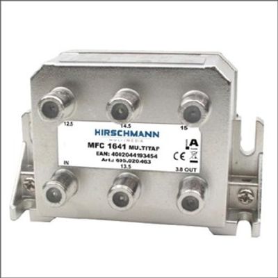 MFC 1641 coax verdeler voor 4 aansluitingen Hirschmann