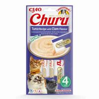 INABA Churu Tuna with clam flavour - Kattensnoepje - 4x14 g