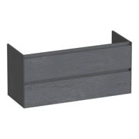 Brauer Inspire - Onderkast - 120 cm - met 2 Softclose Lades Greeploos en 1 Sifon Uitsparing - Timber Grey
