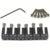 Graph Tech PS 8002 R0 String Saver Saddles Offset ST-Style Elite Zadel Set Offset (6 stuks)