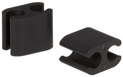 Elvedes kabelclips duo pvc 4,1 mm + 5,0 mm zwart (50 stuks)