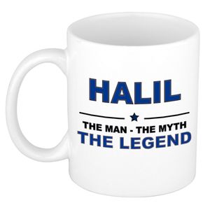 Halil The man, The myth the legend cadeau koffie mok / thee beker 300 ml   -