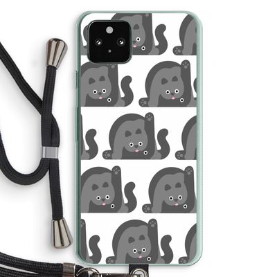 Cats: Pixel 5a 5G Transparant Hoesje met koord