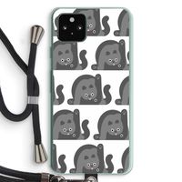Cats: Pixel 5a 5G Transparant Hoesje met koord