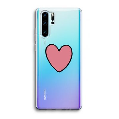 Hartje: Huawei P30 Pro Transparant Hoesje