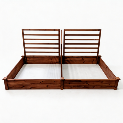 Verhoogde Bloembedden Met Hekjes Plantenbakken Met Pergola's Lariks Plantenbakken Tuinprieel Met Klimrekken