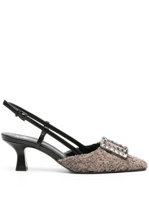 Roberto Festa escarpins Stefi 60 mm à bride arrière - Gris