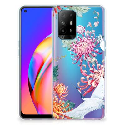 OPPO A94 5G | Reno5 Z | TPU Hoesje | Bird Flowers