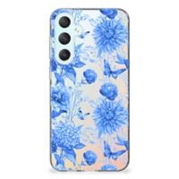 TPU Case voor Samsung Galaxy S23 FE Flowers Blue TPU Case voor Samsung Galaxy S23 FE Flowers Blue