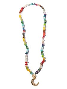 Harwell Godfrey collier en or 18ct orné de pierres - Multicolore