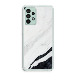 Elegante marmer: Samsung Galaxy A52s 5G Transparant Hoesje