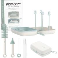 momcozy 7in1 Portable Bottle Cleaning Brush Set Babyflesreiniger Wit, Groen