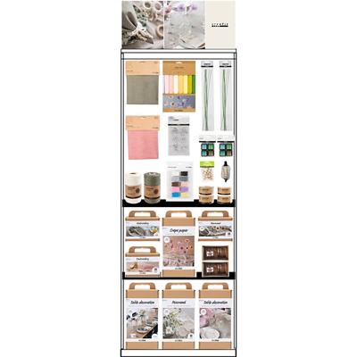 Creativ Company Vloerdisplay, ongemonteerd, hero tafelaankleding, volwassene, h: 1580 mm, l: 600 mm, b: 400 mm, 145 eenh./ 1 stuk