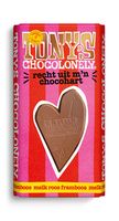 Tony's Chocolonely - Reep Liefde Melk Framboos 180 Gram 15 Stuks