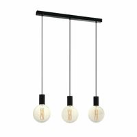 Eglo Hanglamp Pozueta black E27 3x 40Wtt