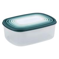 Bewaardoos 6 dlg met deksel.