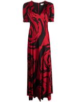 DVF Diane von Furstenberg robe Walker à imprimé graphique - Rouge - thumbnail