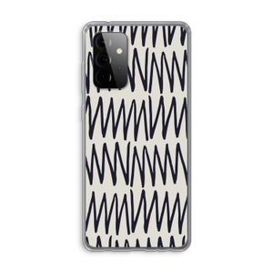 Marrakech Zigzag: Samsung Galaxy A72 Transparant Hoesje