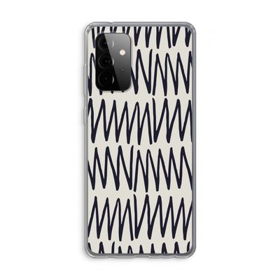 Marrakech Zigzag: Samsung Galaxy A72 Transparant Hoesje