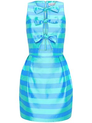 Rebecca Vallance robe courte Seychelles à détail de nœud - Bleu
