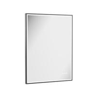 Crosswater MPRO spiegel met verlichting - 80x60cm - LED - verticaal/horizontaal - geborsteld slate (gunmetal) MP6080T Crosswater MPRO spiegel met verlichting - 80x60cm - LED - verticaal/horizontaal - geborsteld slate (gunmetal) MP6080T