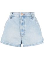 MOTHER short en jean à taille mi-haute - Bleu