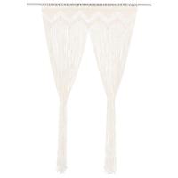 VidaXL Gordijn macramé 140x240 cm katoen